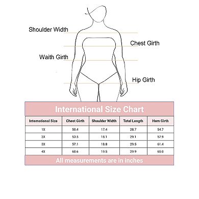 Women's Plus Size Button Front Side Slit Roll Up Sleeve Shirts