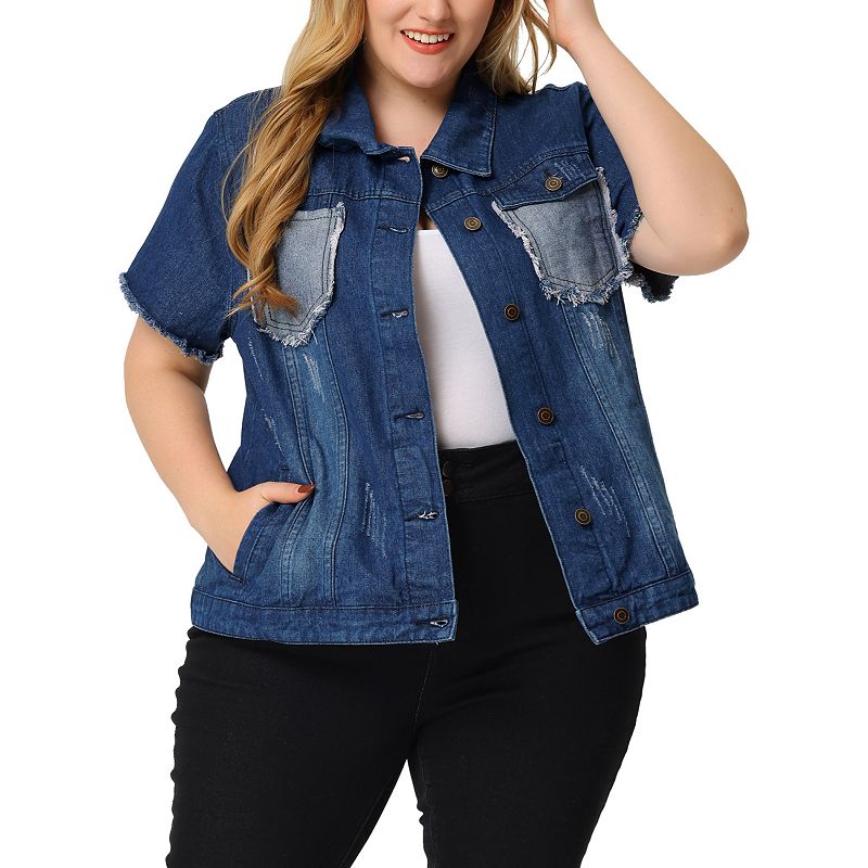 Kohls plus size hot sale jean jackets