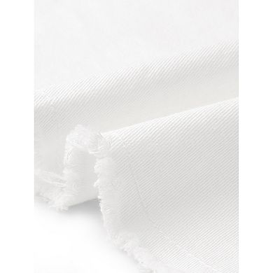 Women's Plus Size Long Sleeve Button Down Denim Long Shirt Jacket