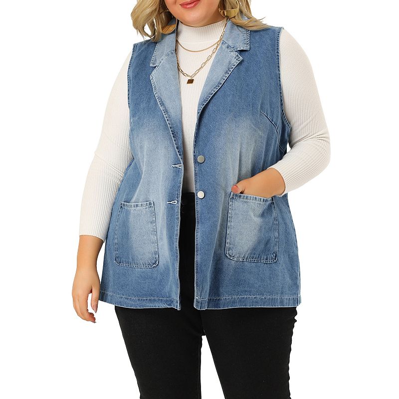 Kohl's best sale denim vest