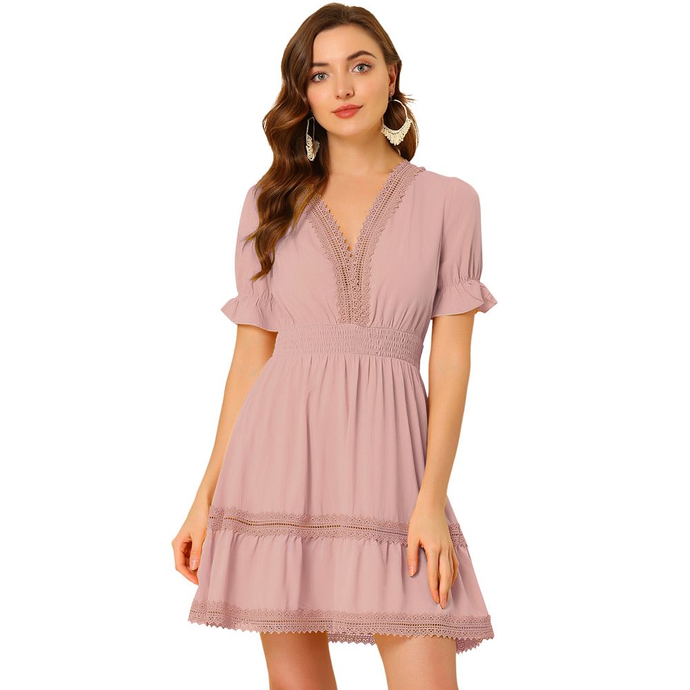 Smocked Mini Dress main image 0