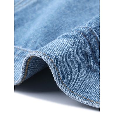 Women's Plus Size Fashion Outerwear Long Sleeve Button Denim Jacket