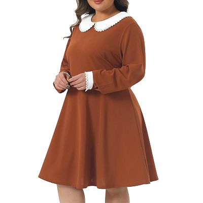 navy blue dress for baby girl MEROKEETY Women's Bodycon Sweater Dress 2025 Fall Winter Long Sleeve Button  Crew Neck Ribbed Knit Midi Work Dresses