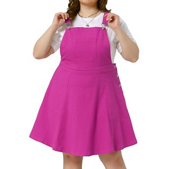 Women's Plus Size Suspender Jeans Adjustable Strap Denim Overall Dress