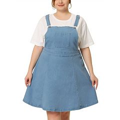 Women s Denim Overall Dress Kohls