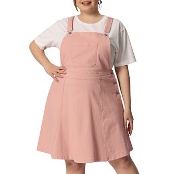 Women's Plus Size Suspender Jeans Adjustable Strap Denim Overall Dress