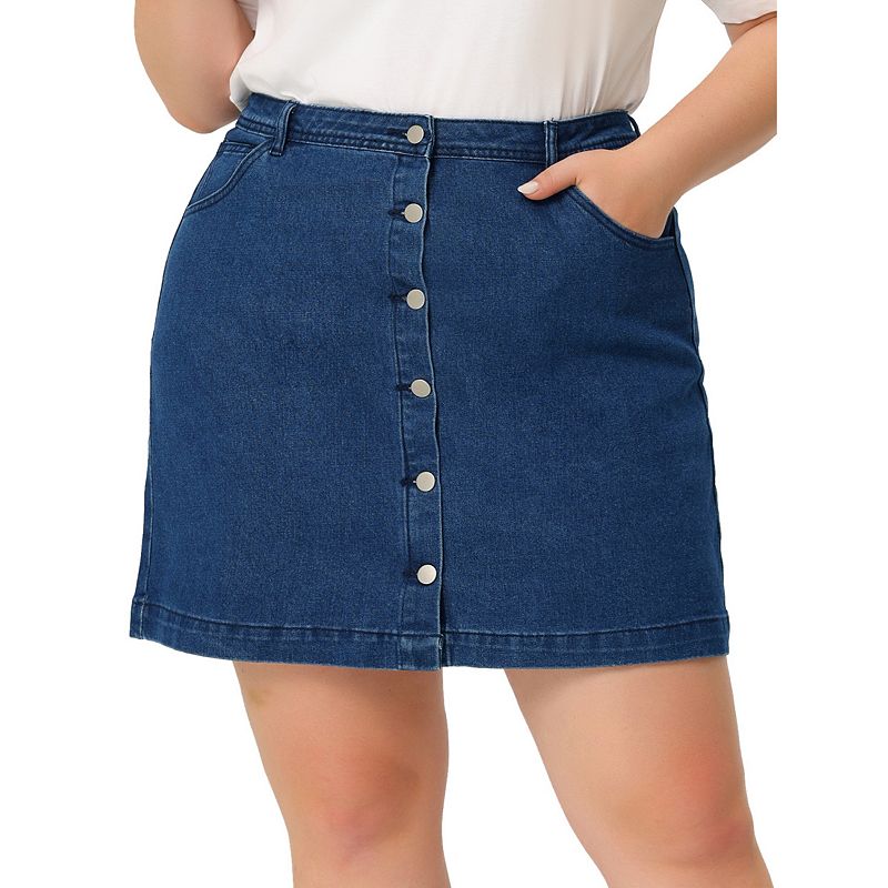 Mid length clearance denim skirts kohls