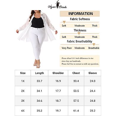 Plus Size Shirt For Women Long Sleeve Button Down Black Sheer Blouses Shirts