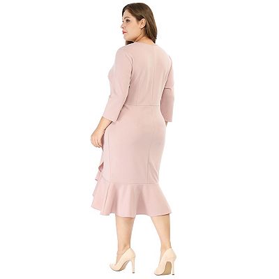 midi plus size prom dresses CD0217C