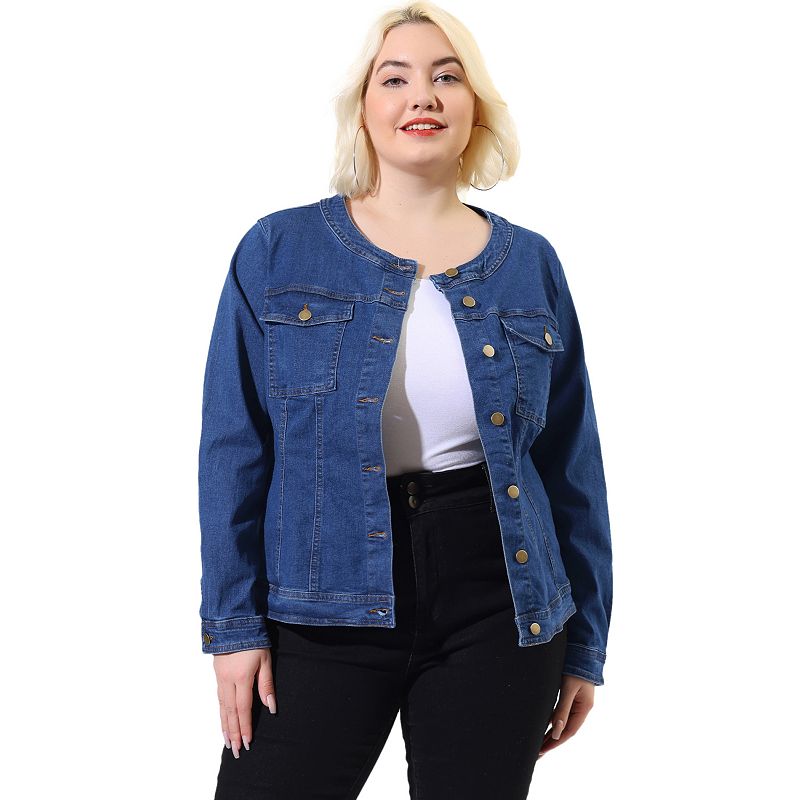 Kohl's plus size denim jacket hotsell