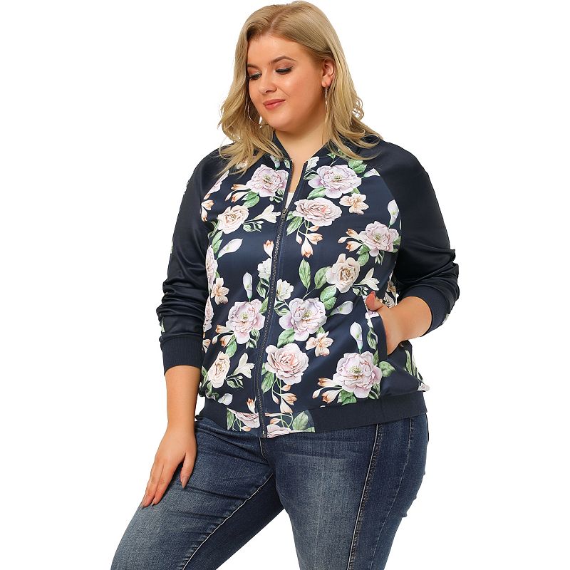 Varsity jacket on sale womens plus size