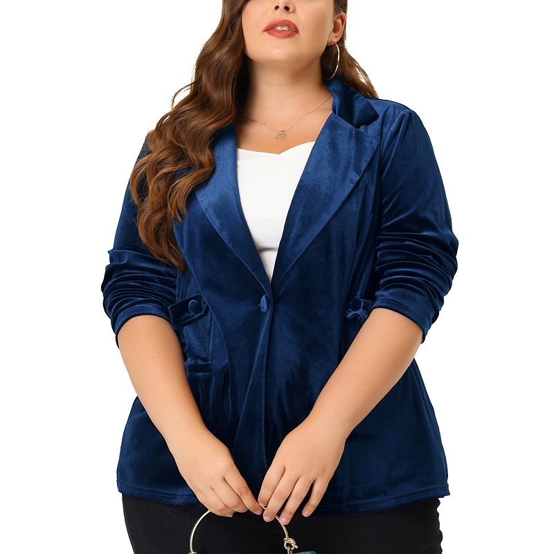 Velvet jacket plus on sale size