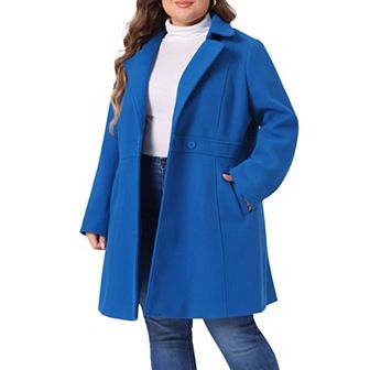 Women's Plus Size Outerwear Cinched Waist Winter Long Coat