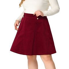 Plus size shop red skirt kohls