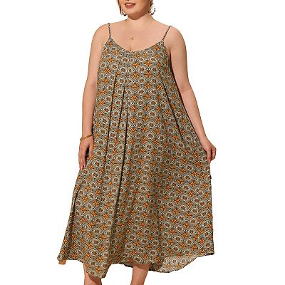 white christmas dresses Cotton Tie Dye Maxi Dress main image 0