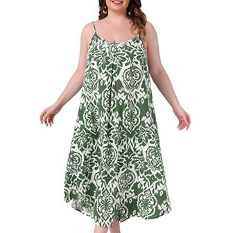 Women's Summer Casual Tie Dye Printed Bohemian Spaghetti Strap Beach Long Maxi Dress