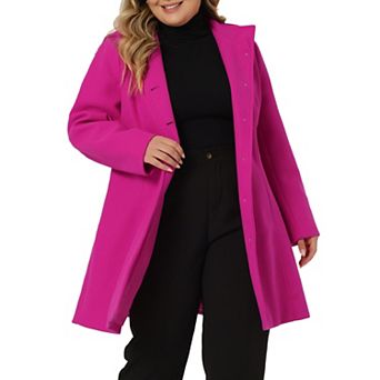 Women's Plus Size Fashion Hooded Outerwear Winter Overcoat