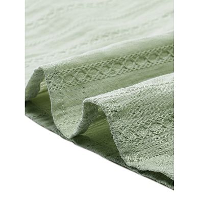 Women's Plus Size Peplum Babydoll Tie V Neck Ruffle Flowy Tunic Top