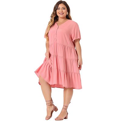 midi pregnancy dress for women Angel Maternity Lucille Knit Maternity Midi Dress in Burgundy