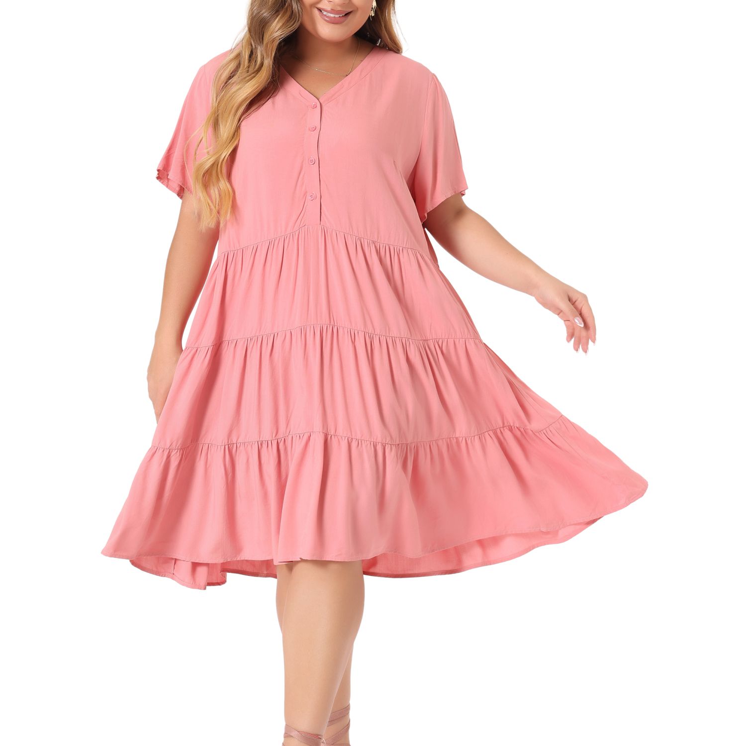 Plus Size Pink Dresses | Kohl's