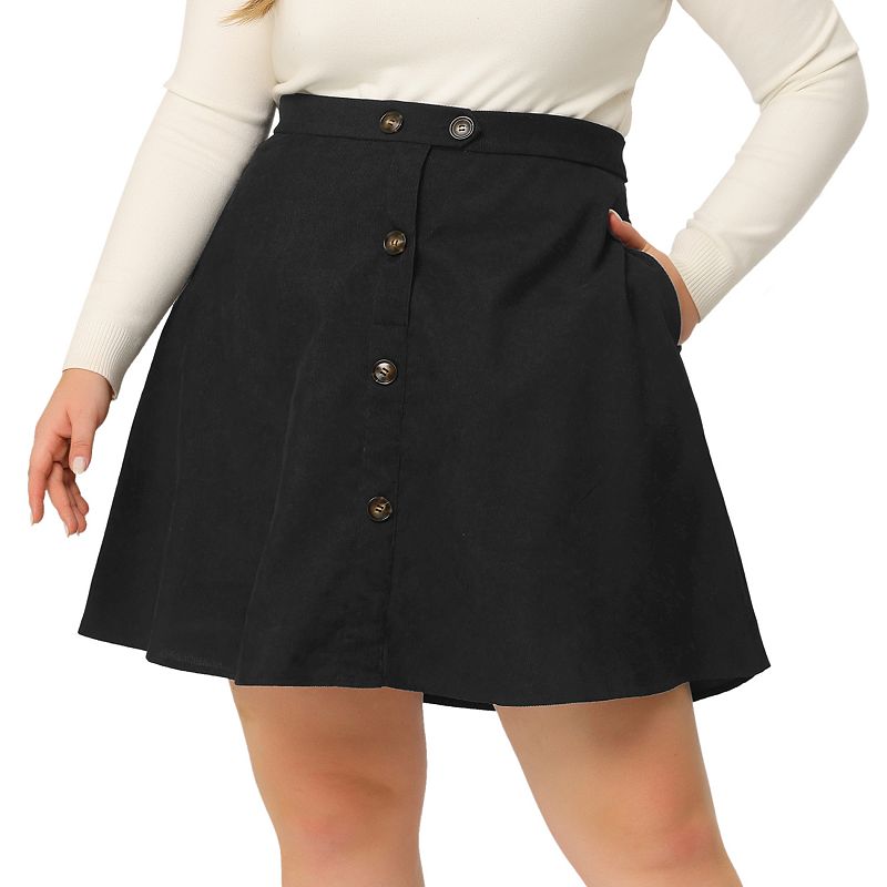 Women's plus outlet size corduroy skirts