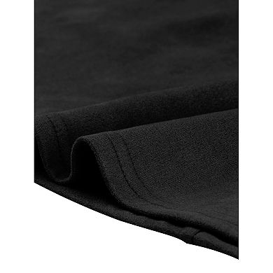 Women's Faux Suede Button Decor A-Line Mini Overall Dress