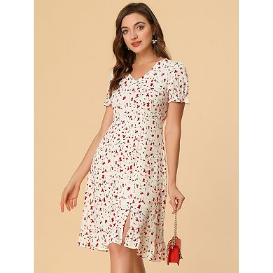 Flora | Vintage Floral Midi Dress