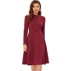 Tie front outlet dress long sleeve