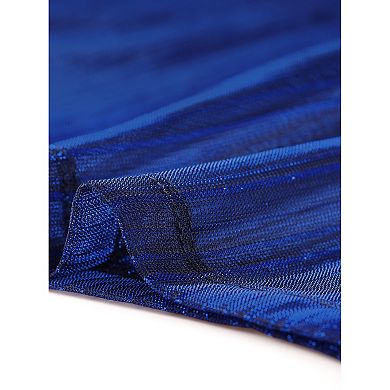 Women's Mesh Crop Short Sleeve See Through Shirts