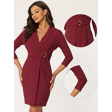 Women's Sheath Dress Long Sleeve Work Office Dress