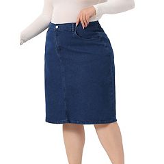 Kohl's denim midi skirt sale