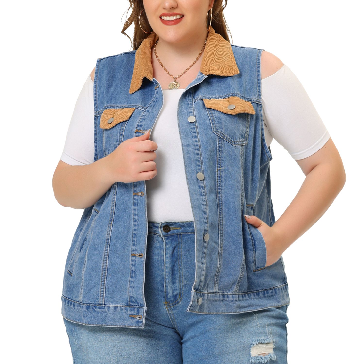 Kohls hot sale denim vest