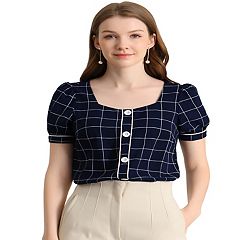 Dressy 2024 plaid blouse