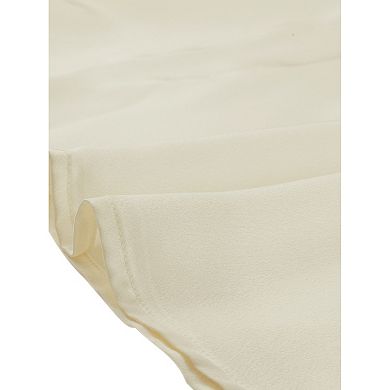 Sleeveless Blouses for Women's Mock Neck Ruffles Elegant Satin Work Tops