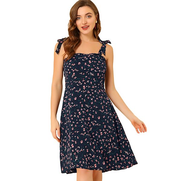 Women's Sundress Spaghetti Strap Floral Smocked Dresses