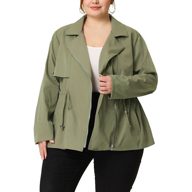 Women's plus 2024 size khaki jacket