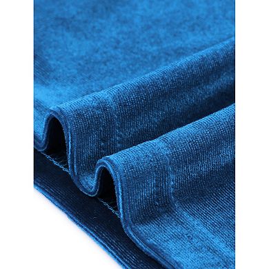 Velvet Top For Women's Slim Fit Long Sleeve Off Shoulder Blouse