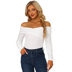 Off shoulder velvet online blouse