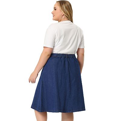 Midi jean skirt kohls hot sale