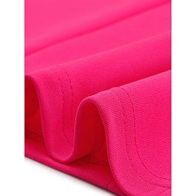 Women's Solid Cap Sleeve Work Bodycon Dresses