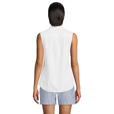 Women's Tall Lands' End Wrinkle Free No Iron Sleeveless Shirt