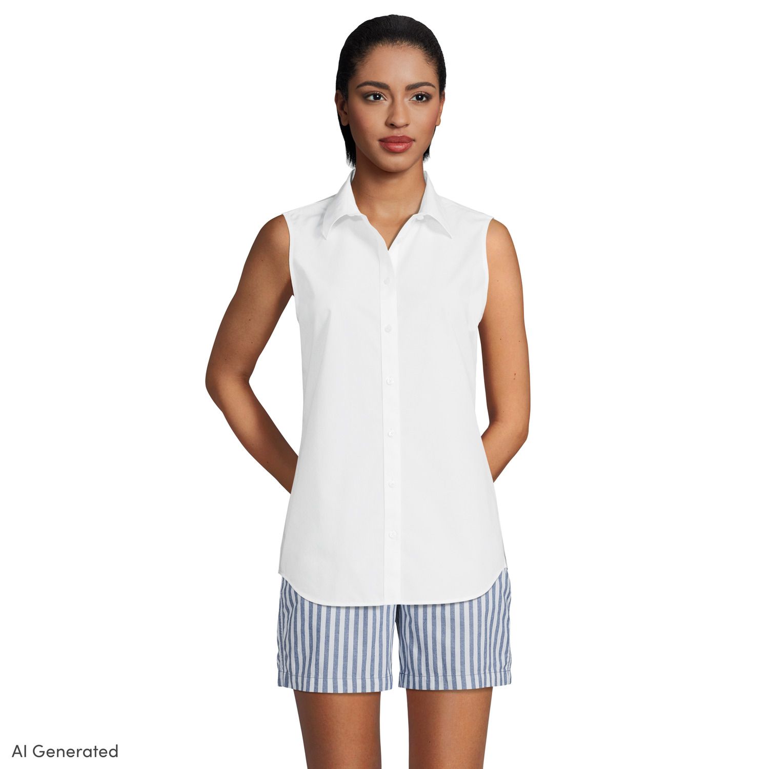 lands end wrinkle free dress shirts No Iron Supima Oxford Dress Shirt