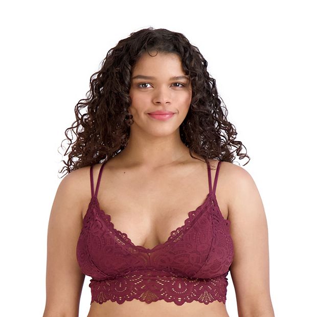 Plus Strappy Detail Lace Bralet