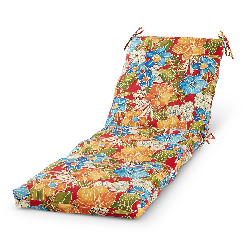 UPC 098198000230 product image for Greendale Home Fashions Outdoor Chaise Cushion, Red, CHAISECUSH | upcitemdb.com