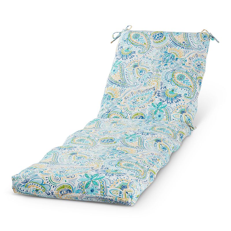 UPC 098198000254 product image for Greendale Home Fashions Outdoor Chaise Cushion, Blue, CHAISECUSH | upcitemdb.com