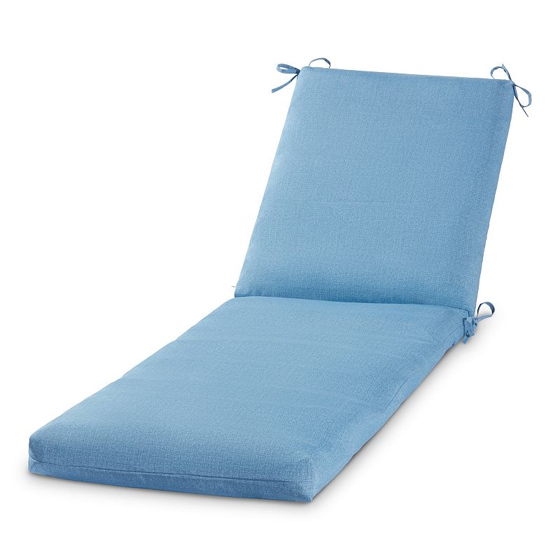 Greendale Home Fashions 73   x 23   Denim Outdoor Chaise Cushion