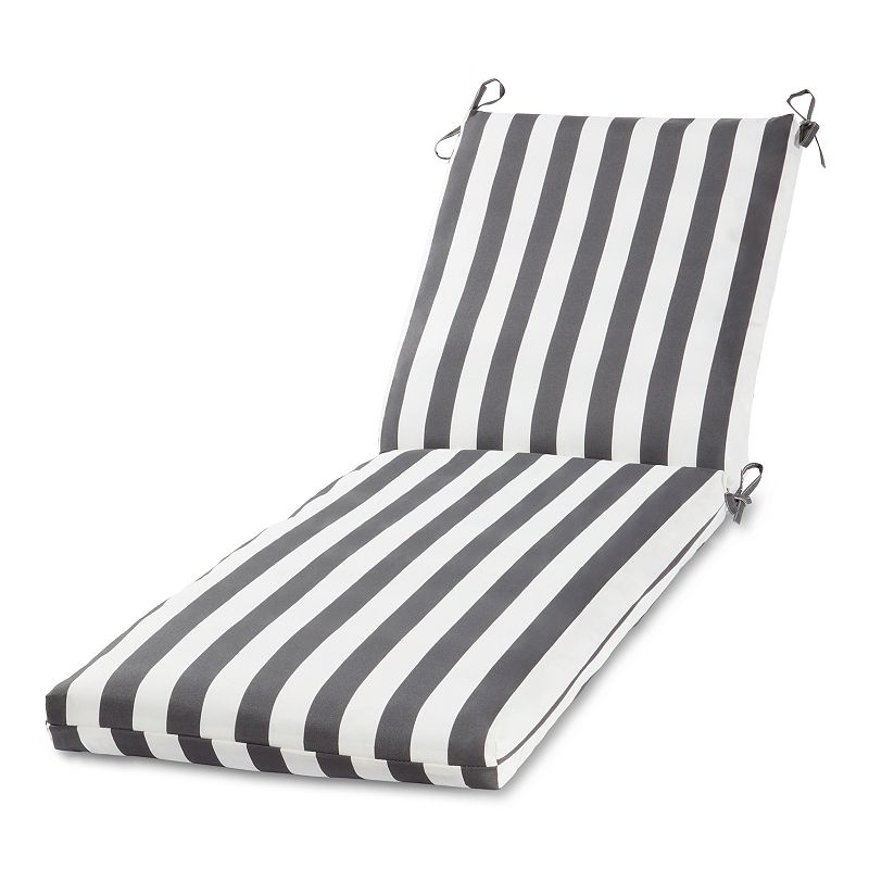 UPC 098198000285 product image for Greendale Home Fashions Outdoor Chaise Cushion, Grey, CHAISECUSH | upcitemdb.com