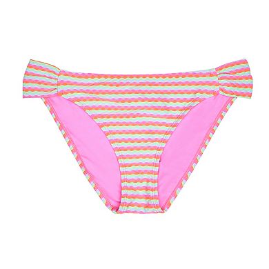 Juniors' Ninety-Nine Degrees Side-Tab Hipster Swim Bottoms