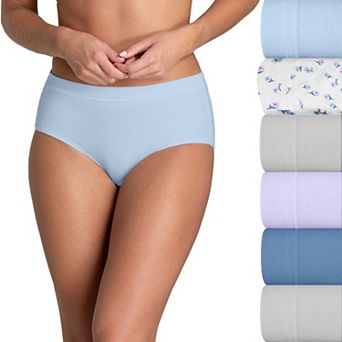 Women's Fruit of the Loom® Signature 6-Pack Stretch Low-Rise Brief Panty Set 6DCSSLB