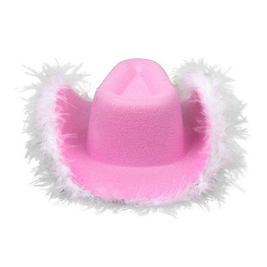 Doggy Parton Pink Cowgirl Hat with Tiara Pet Costume